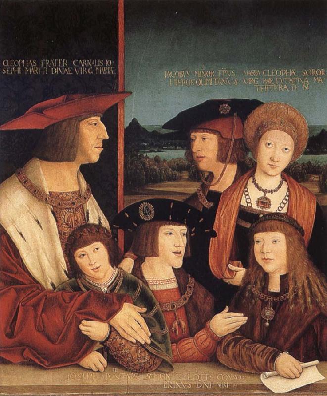 STRIGEL, Bernhard Emperor Maximilian I and his family